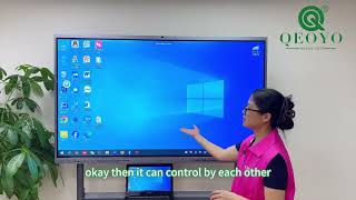 Connect #laptop to #Qeoyo #interactive flat panel by wireless