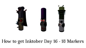 How to get Inktober Day 16 - 18 Markers in Roblox - Piggy Find the Markers
