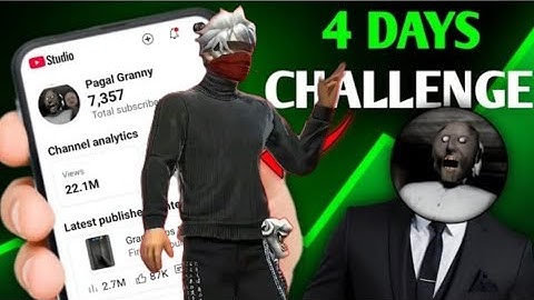 4 DAYS Challenge (Shoking Result) How To Grow Gaming Channel From 0 Subscribers