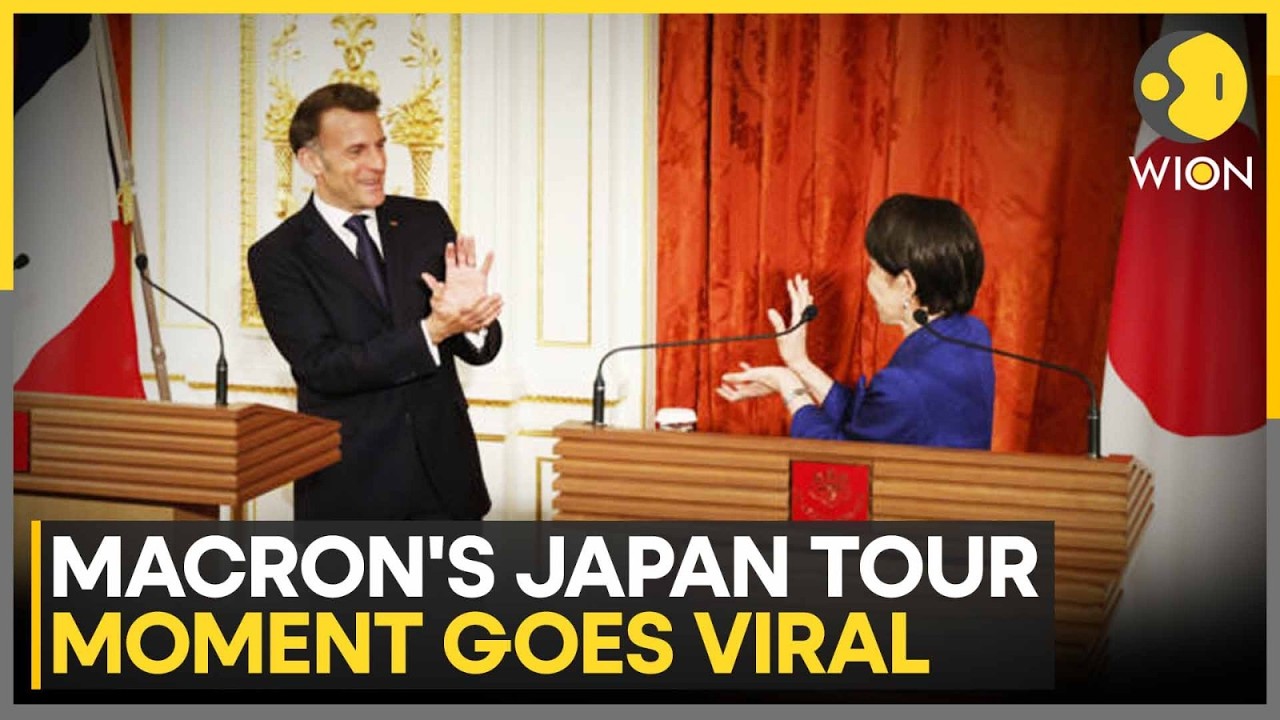 Macron, Takaichi Strike Dragon Ball Series' Kamehameha Pose! | WION