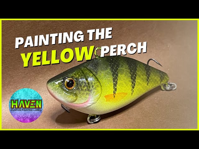 Painting a Simple Yellow Perch Lure 