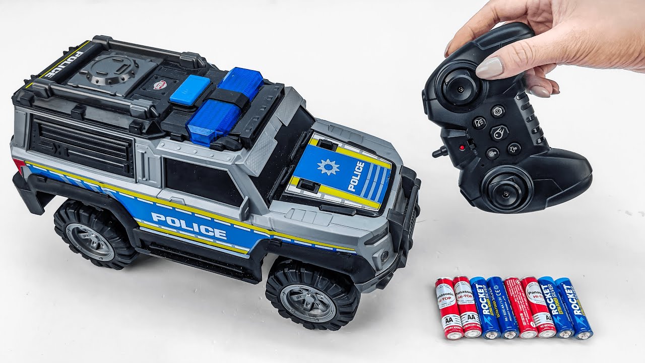 Unboxing RC Police SUV Car, Smart RC Cady Wile, Engineering Deformation Fire Truck 2.4GHz