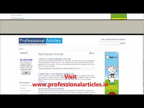 How to get Backlinks from Articles