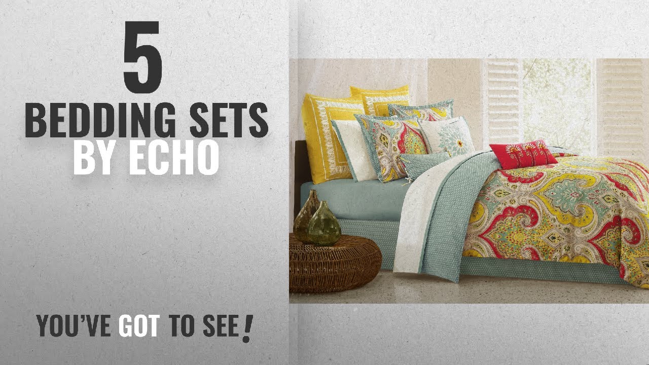 Top 10 Echo Bedding Sets [2018] Echo Jaipur Queen Comforter Set YouTube