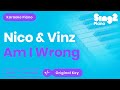 Am I Wrong (Piano Karaoke Demo) Nico & Vinz