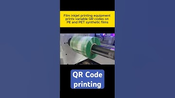 QR code printing on Arojet film inkjet printing equipment - customer production site