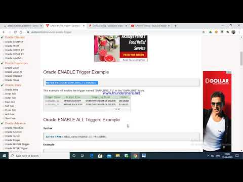 Oracle ENABLE Trigger