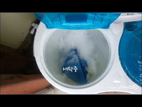 에코웰 미니세탁기(XPB20-88S) 작동 영상