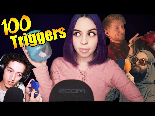 ASMR 100 TRIGGERS IN 10 MINUTES / 100 ТРИГГЕРОВ ЗА 10 МИНУТ АСМР