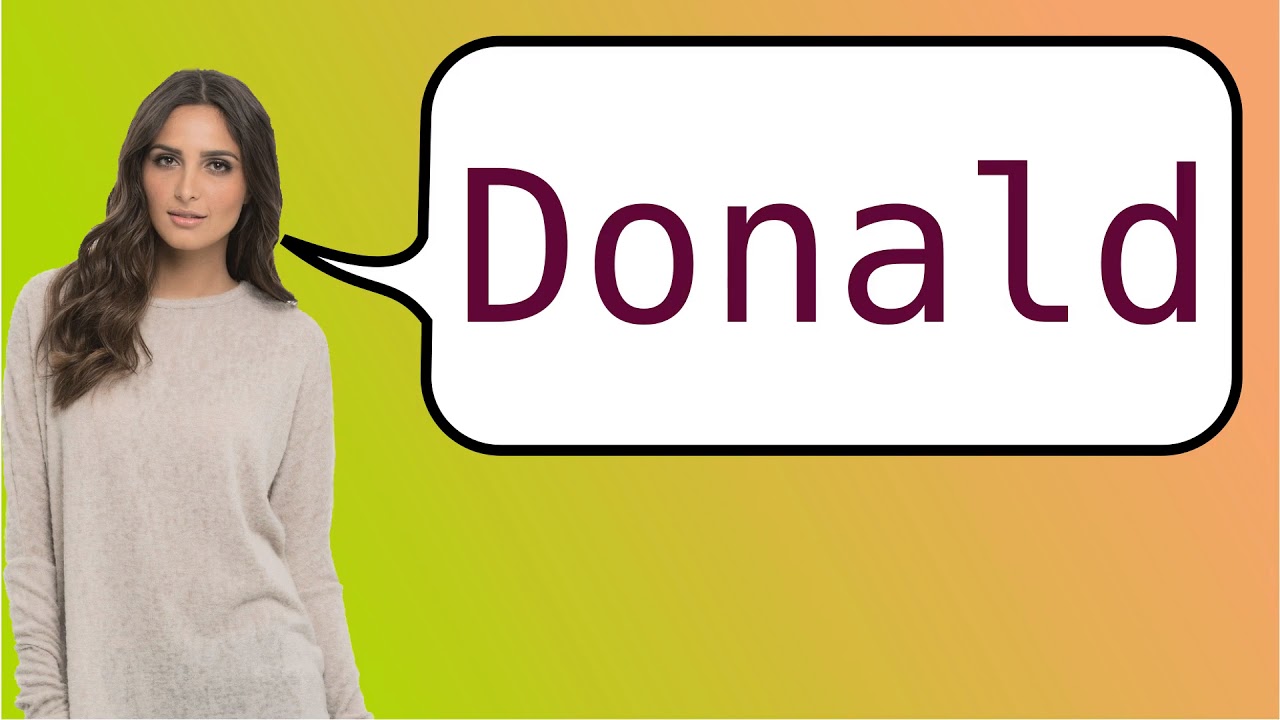 How to say 'Donald Duck' in French? YouTube