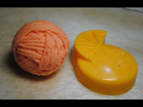 ASMR soap carving cutting satisfying sound orange skein 비누 소리 비누 조각 비누 자르기 오렌지 실타래