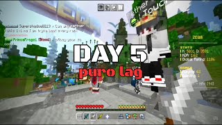 Pot pvp DAY 5 | Minecraft bedrock PVP | zeqa ranked | demasiado lag