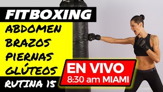 Rutina para tonificar Abdomen, Brazos, Piernas y Glúteos [50 minutos de FITBOXING con Mónica #15]