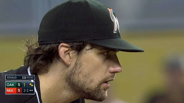 OAK@MIA: Eovaldi goes seven frames despite slow start