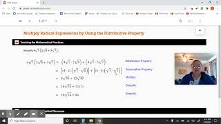 Alg 1 Operations w/Radicals Ex 6