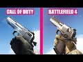 Call of Duty Modern Warfare 2019 vs Battlefield 4 Weapons Comparison