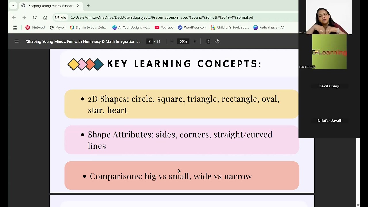 SESSION-8- Hands-on Activities  for Shapes and  Geometry