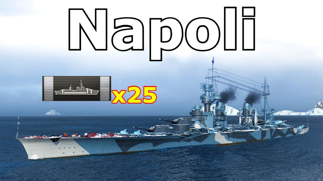 World of WarShips Napoli  - 7 Kills 379K Damage