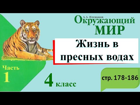 Жизнь в пресных водах. Окружающий мир. 4 класс, 1 часть. Учебник А. Плешаков стр. 178-186
