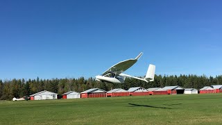 Rare Archaeopteryx Glider Electric Self-Launch Takeoff and Landing