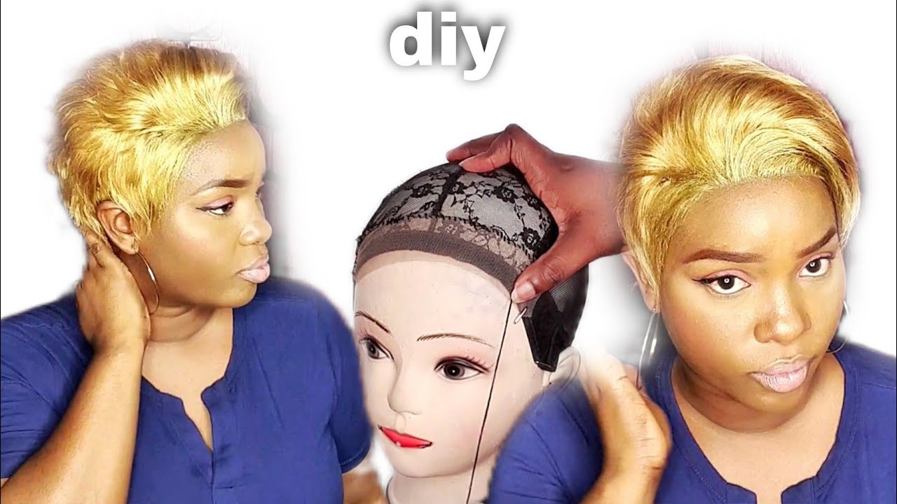 Wavymy Curly Pixie Wig Pre-styled Wig Human Hair Machine Made Short Pi