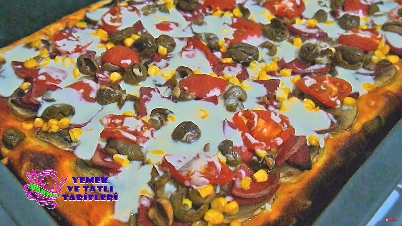 Pratik Yemek Ve Tatlı Tarifleri – Pizza Bol Malzemeli