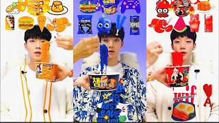 تحدي اكل كوري حار شاب يجرب تحدي أكل الاندومي الكوري الحار والاكل الكوري الاندومي الكوري 