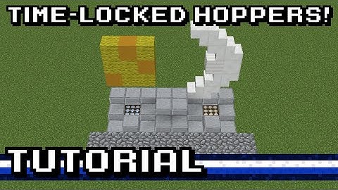 Minecraft: Time-locked Hoppers! [Tutorial]