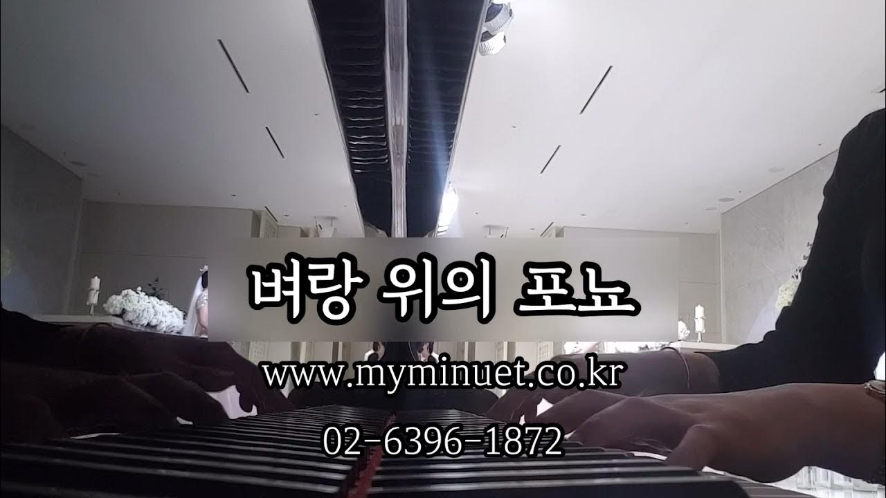 [웨딩연주-마이미뉴엣] 피아노 솔로 | 벼랑 위의 포뇨 Ost | 화동입장 | 밀리토피아호텔 - Youtube