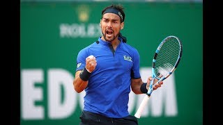 Fabio fognini breathtaking shots in huge win vs nadal! | monte-carlo
2019 semi-final