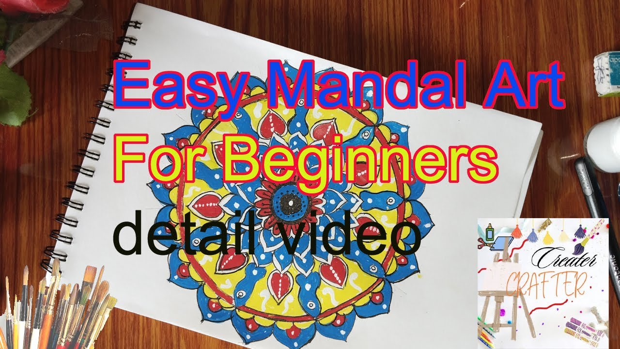 Mandala art for beginners ||#mandala #art #mandalaartlover #viralart # ...
