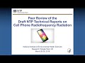 Session 1 – NTP Technical Reports on Cell Phone Radiofrequency Radiation – NIEHS – March 26, 2018