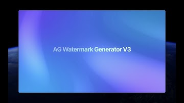 AG Watermark Generator V3 – Full Quick Tutorial