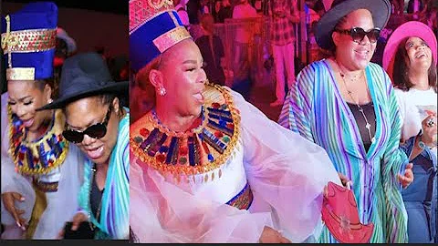 Toyin Abraham,Wumi Toriola, Eniola Ajao Challenge Fathia Balogun on the dance floor during her party