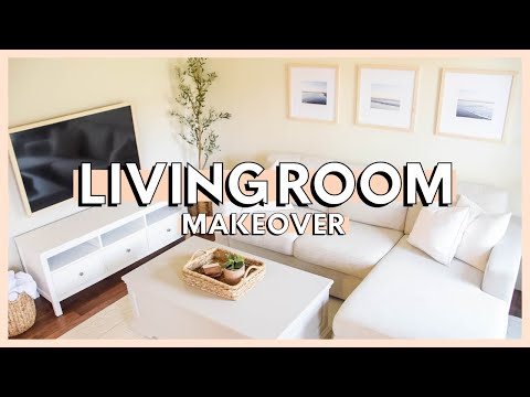 DIY LIVING ROOM MAKEOVER ON A BUDGET | living room decorating ideas 2022 + living room makeover