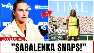Sabalenka SNAPS After Coco Gauff Named Woman of the Year