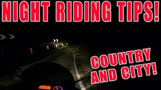 Riding Motorcycle at Night! | Tips For New Riders!