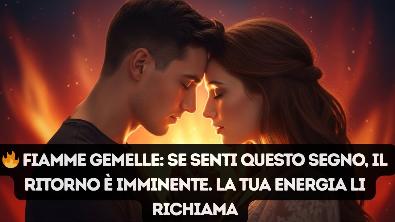 🔥 Fiamme Gemelle: se senti questo segno, il ritorno è imminente. La tua energia li richiama