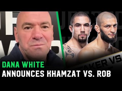 Dana White announces Khamzat Chimaev vs. Robert Whittaker