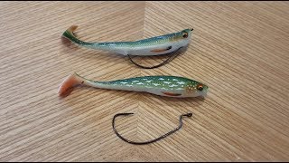 Weedless shad fishing! How to set up a Texas Rig. Pike shad fishing. Pike lure fishing. screenshot 3