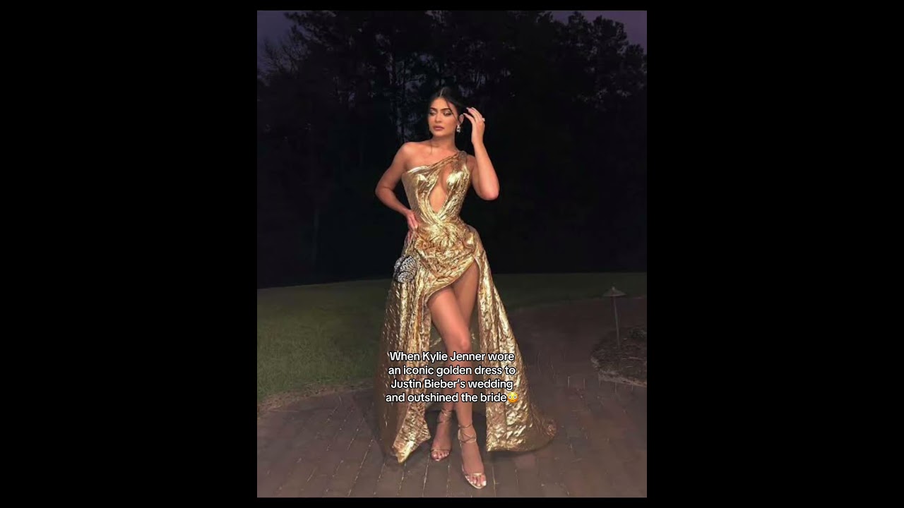 kylie jenner gold dress wedding Wedding Lehenga Choli main image 0