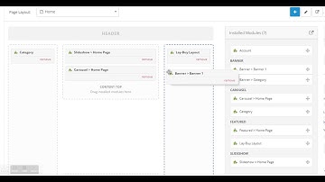 drag and drop page builder, ecommerce website