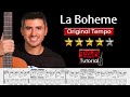 La boheme by charles aznavour  original tempo  sheet  tab