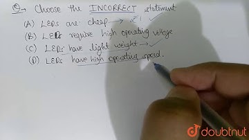 Choose the INCORRECT statement.