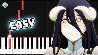 Video thumbnail of "Overlord IV OP - "HOLLOW HUNGER" - EASY Piano Tutorial & Sheet Music"