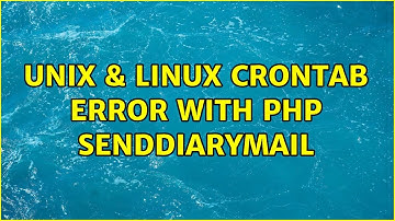Unix & Linux: Crontab error with php sendDiaryMail