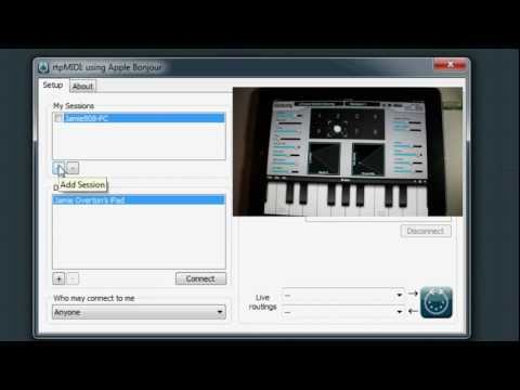 rtpMIDI To Ipad and Keyboard Tutorial