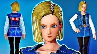 NEW ANDROID 18 DLC COSTUME! Jump Force FREE DLC CaC Outfits & Accessories Update March 2019