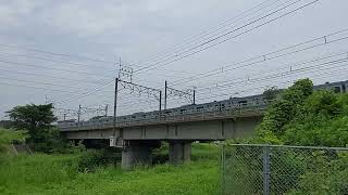 【通過動画】大堀川橋梁を通過するJR常磐線緑快速下り【JR常磐線快速】