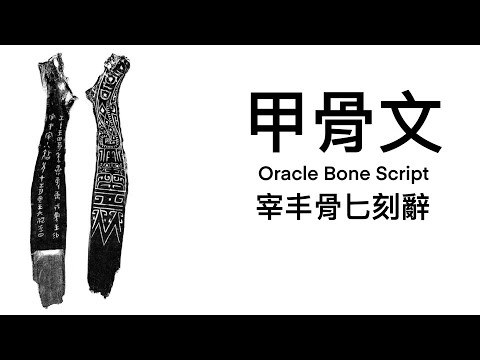 《甲骨文》宰丰骨匕刻辭 - YouTube